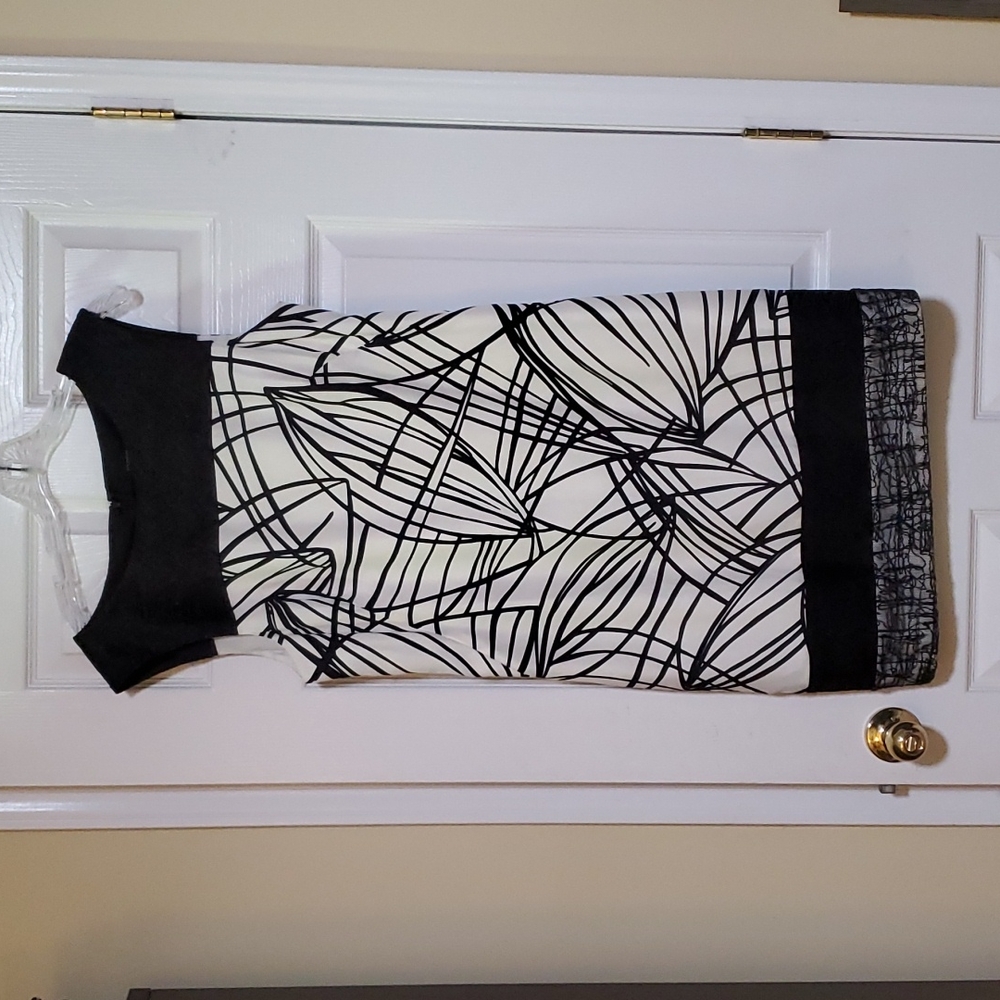 Black and white print Ann Taylor Dress - Size 14